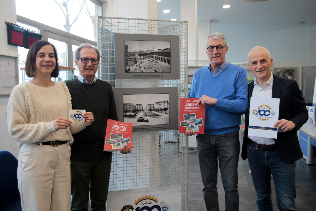 Presentato alla stampa il libro AREZZO E I MOTORI DA CORSA dalle